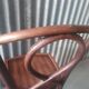 Curved wooden bistro chair