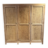 Old hardware cabinet in pitch pine - Early 20th century - Sandblasted