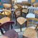 Lot 25 chaises bistrot restaurant bois courbé vintage