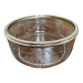 Coupe cristal et argent Napoléon III