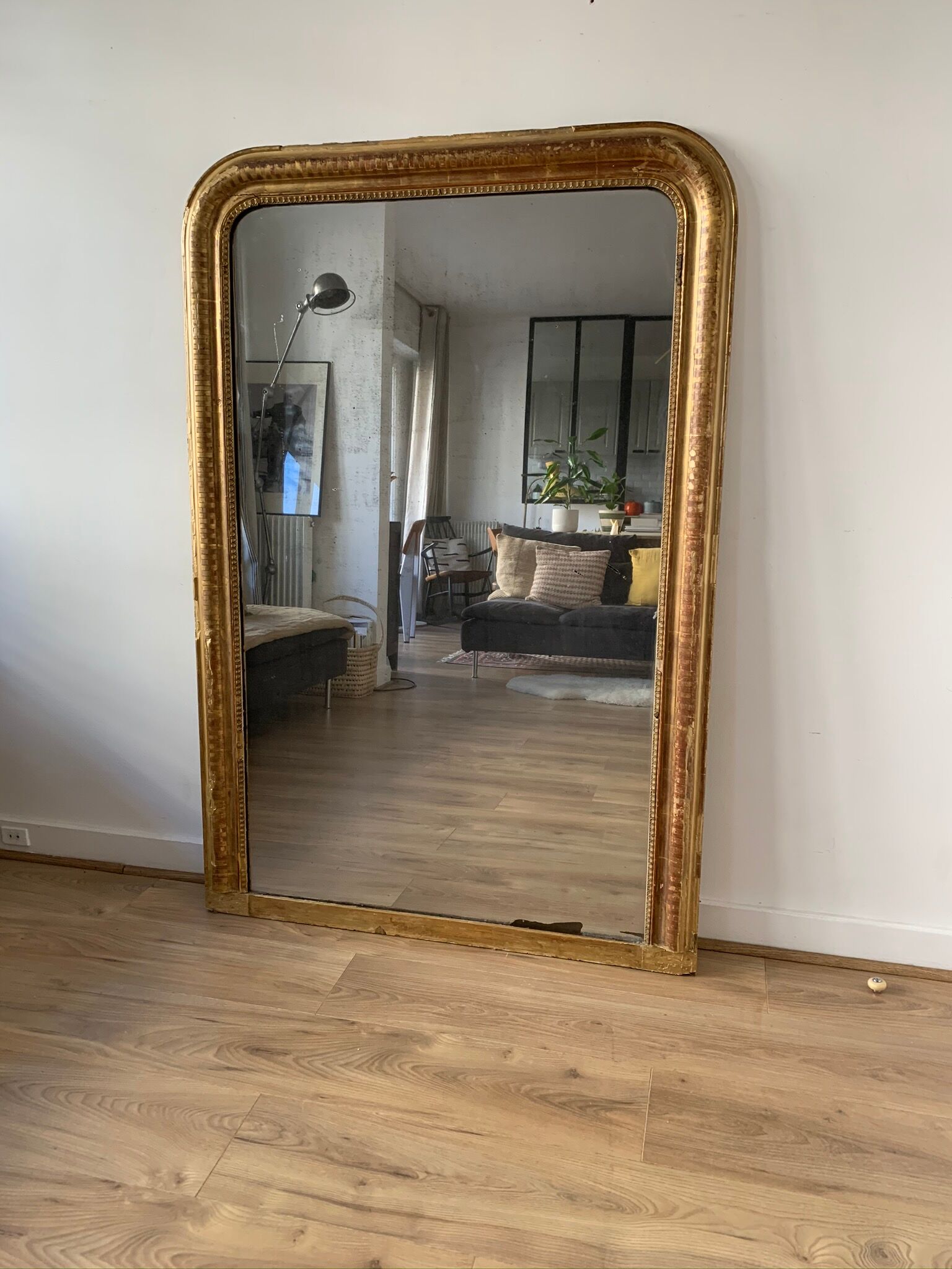 Mirror Louis Philippe old gilded 143x96cm