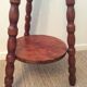 Scandinavian plant holder in solid wood turned from the 60s and 70s