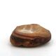Cendrier vide poche marron orangé en agate naturelle, années 70 vintage