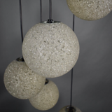 Vintage five-globe ceiling lamp 1960