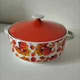 Vintage Wunsiedel Bavaria soup tureen – 70s orange pop flowers