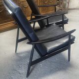Pair of THONET armchairs boomerang model
