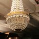 Balloon chandelier bronze frame and crystal grapevines Transition style