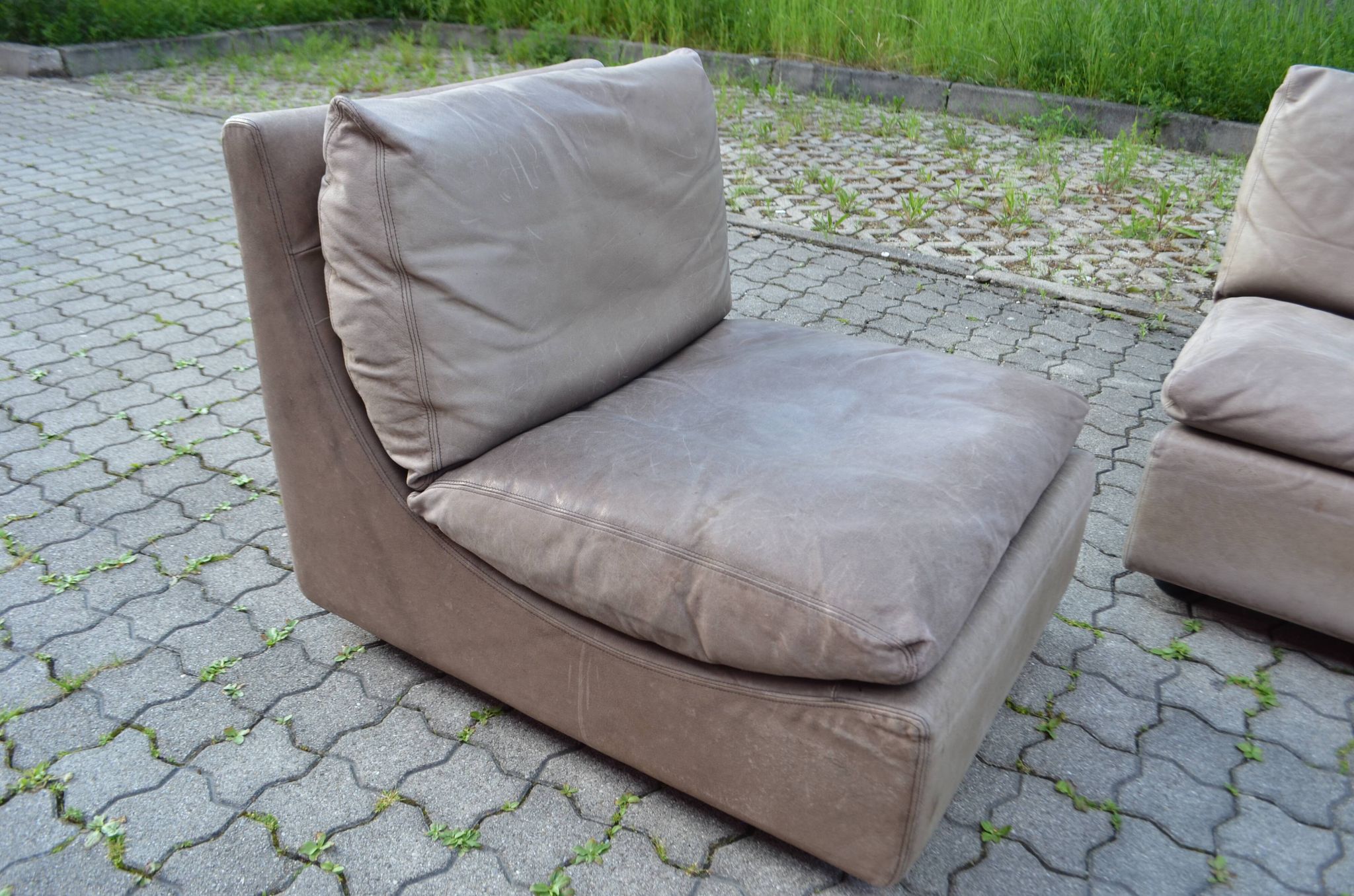 Canapé en cuir modulaire Walter Knoll