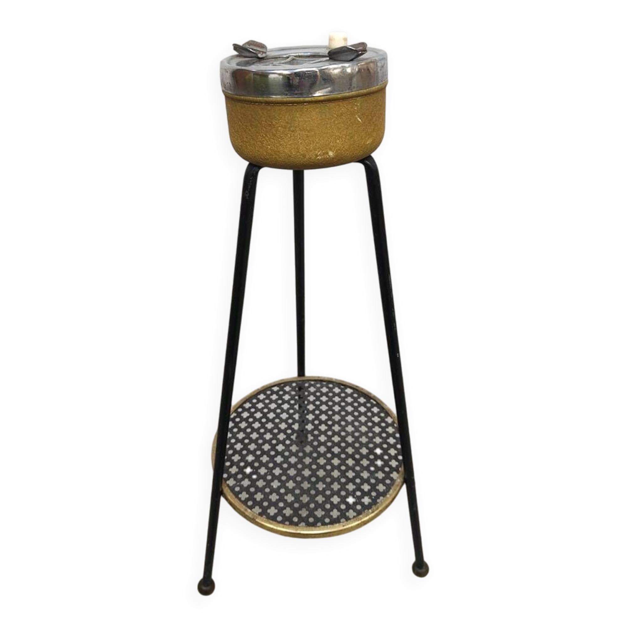Vintage standing floor ashtray