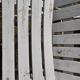 Pair of iron and old wood garden chairs