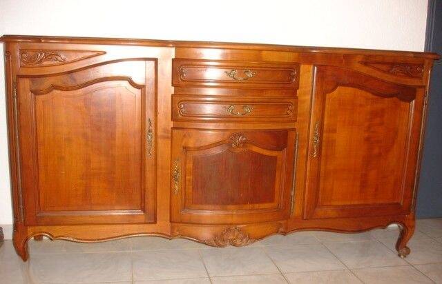 Regency style buffet in solid cherry wood