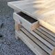 Solid raw oak table/island type "butcher's block" 180x105