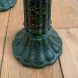 Glass candle holder