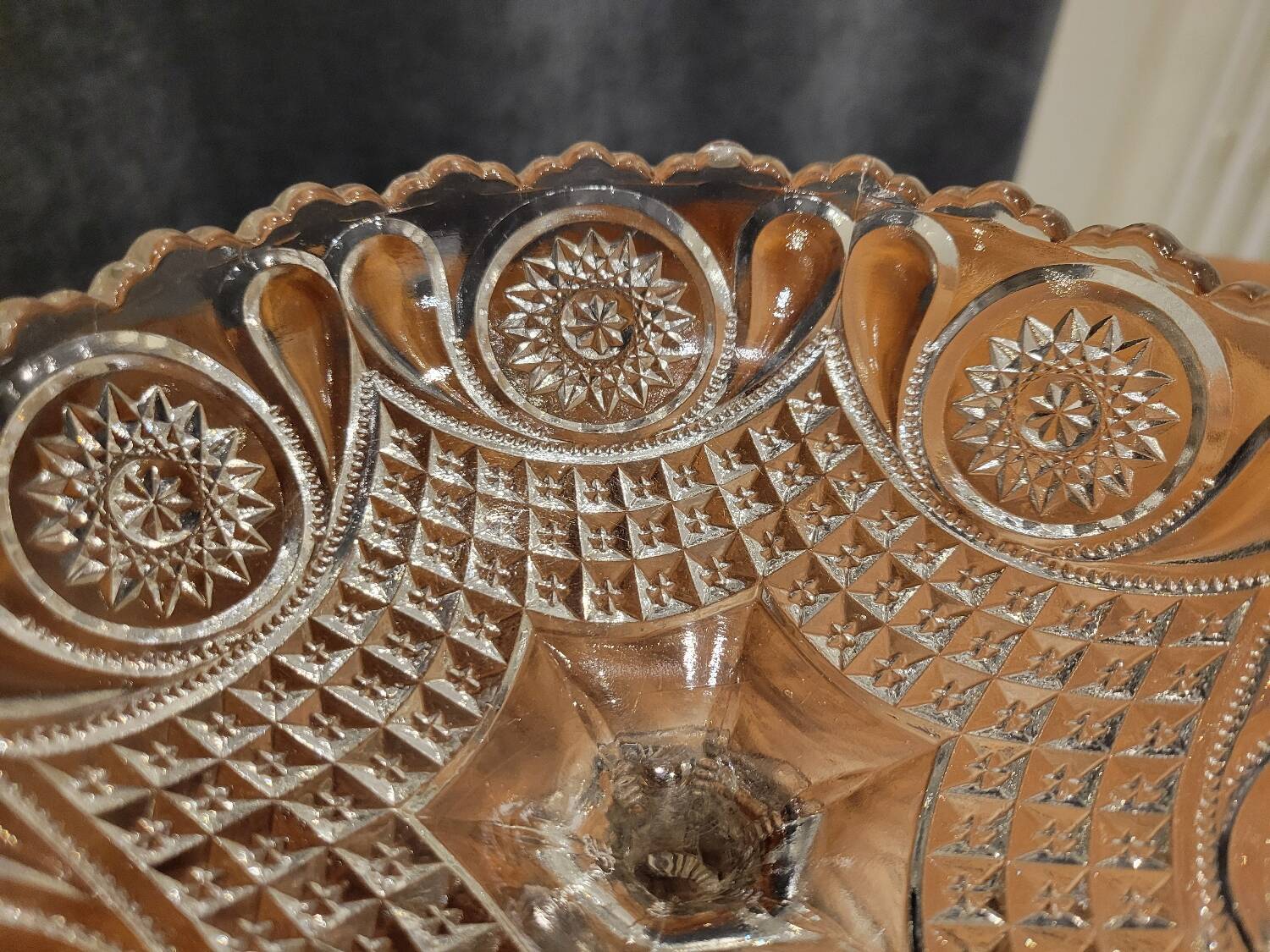 Glass footed cup