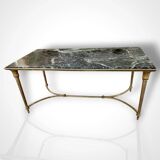 Bronze and marble coffee table, 20th century