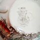 4 Badonviller tea cups with saucers, Tokio model + milk jug.