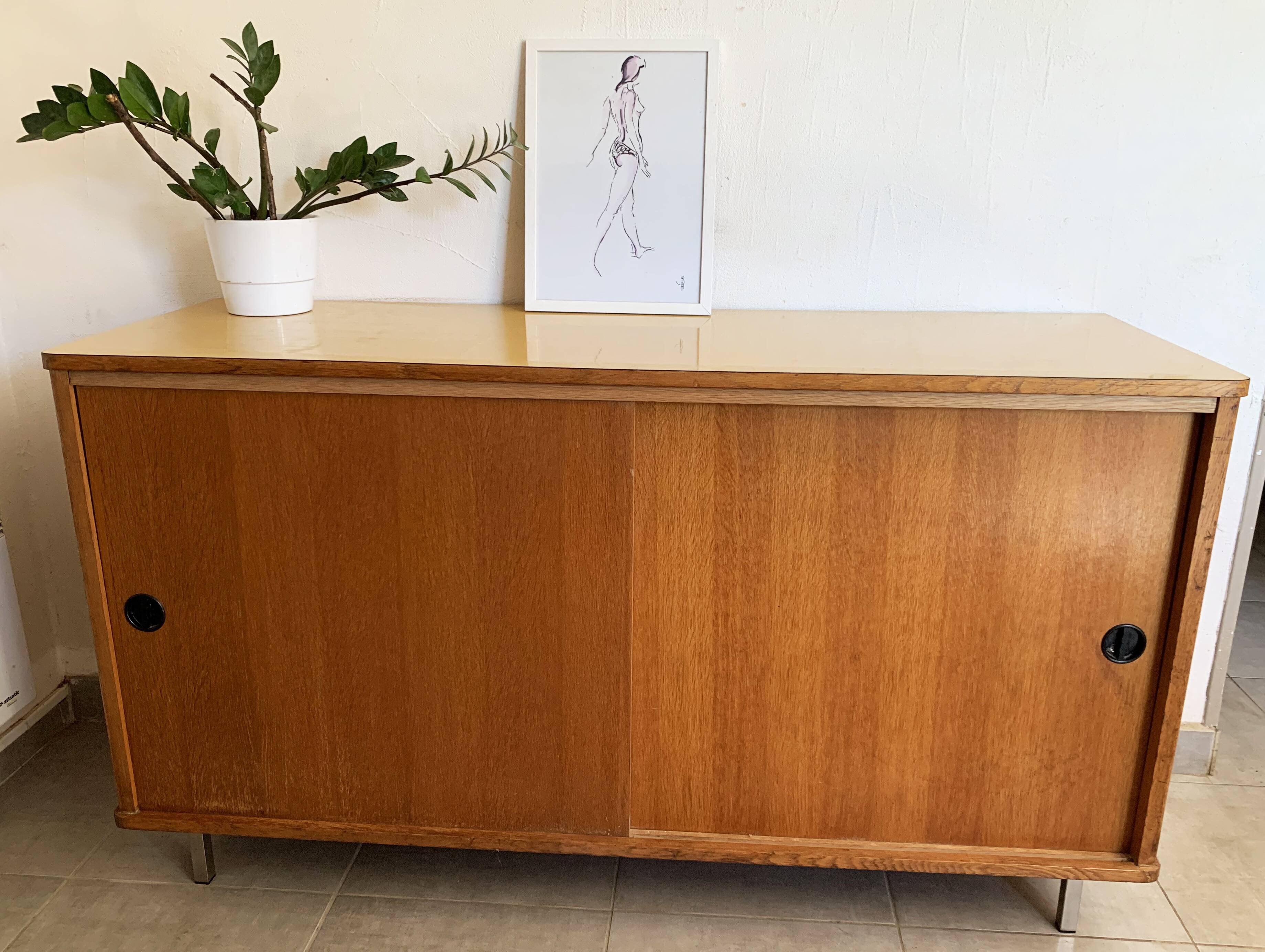 Vintage sideboard of the 60s in oak