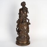 The Dream - Hippolyte François Moreau (1832-1927) Figurative sculpture and