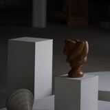 Decorative stoneware vase from mid-20th century, 1960s.