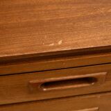 Mid-Century Teak Dressing Table with Adjustable Mirror, 1960s