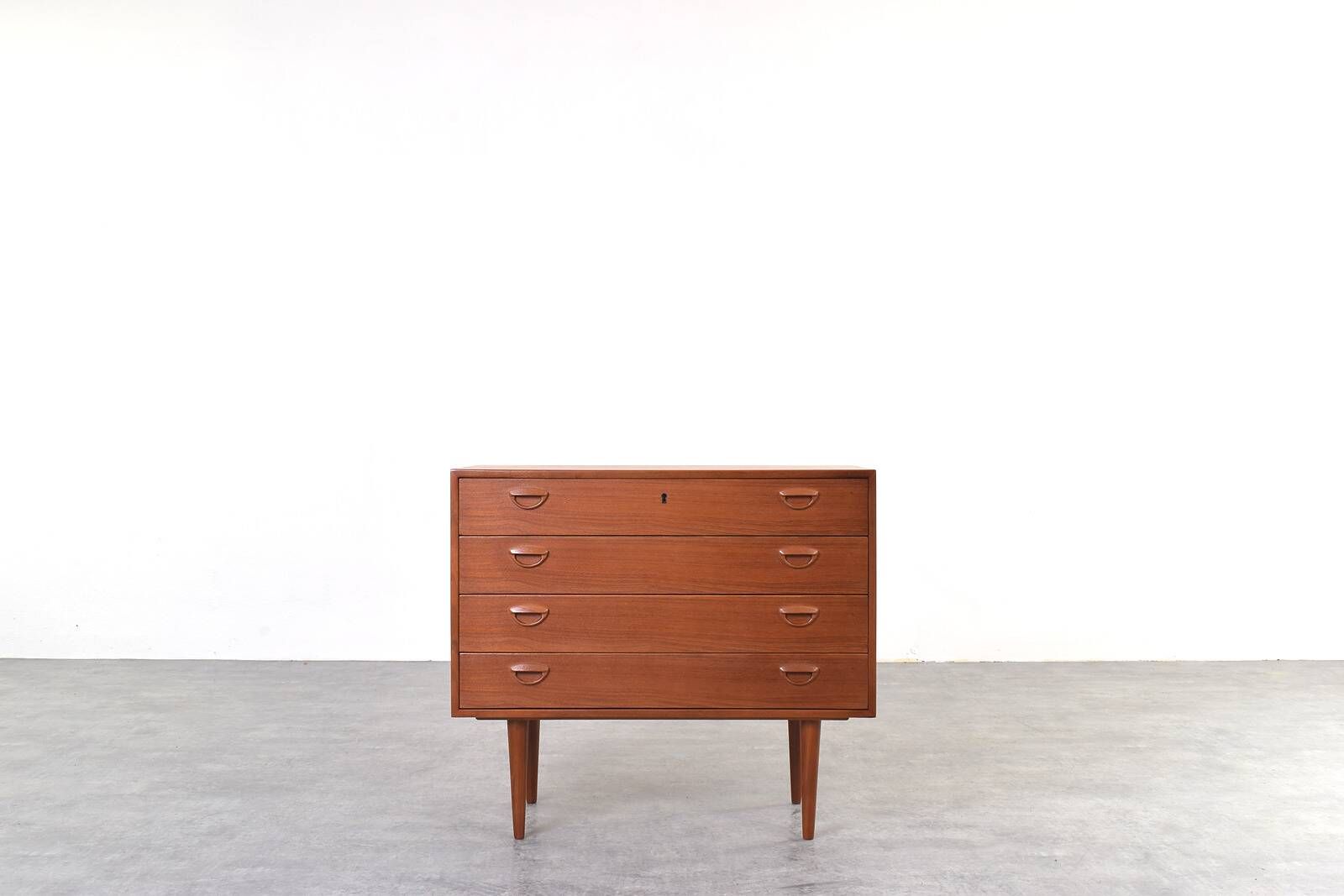 Teak Chest of Drawers by Kai Kristiansen for Feldballes Møbelfabrik, 1960s.