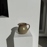 Vintage artisan ceramic rosé carafe with compartment Le Refuge Nîmes H14