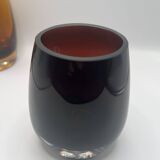 Vase scandinave pourpre technique sommerso vers 1960