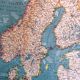 Map 1950 Scandinavia