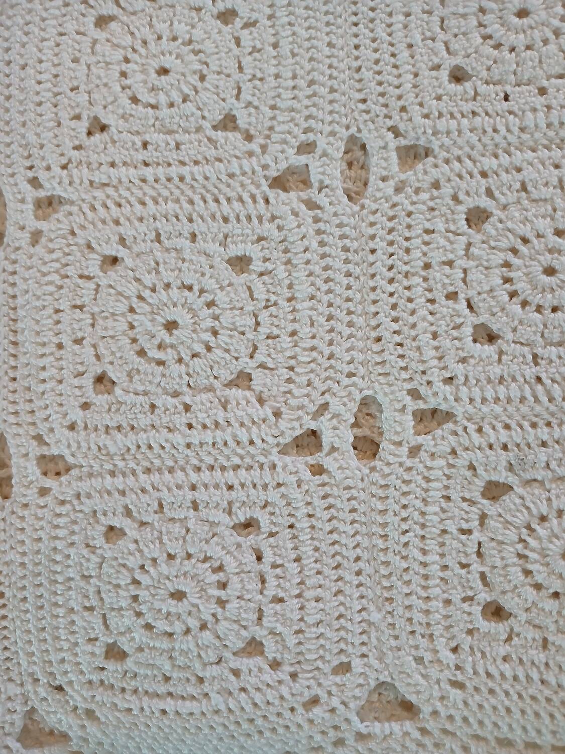 2 antique handmade crochet bedspreads