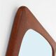 Fully restored mid-century teak mirror / Danish Modern design / 1960s