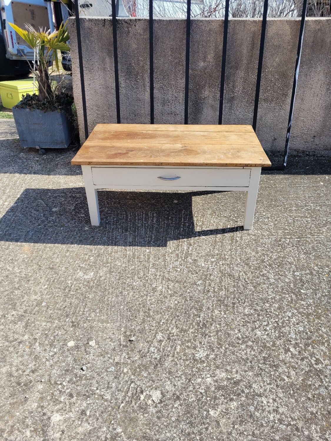 Rustic vintage coffee table