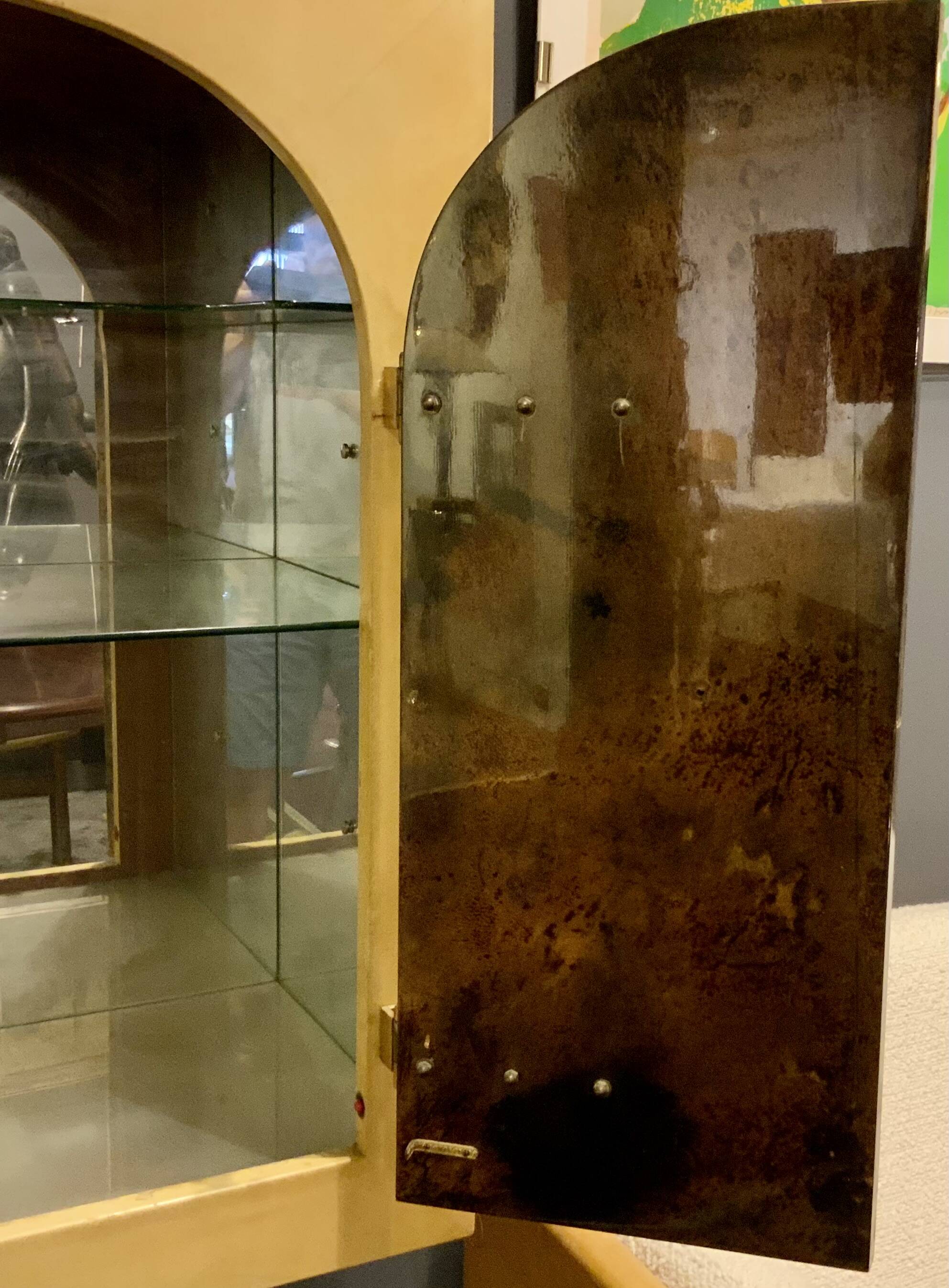"Bar Cabinet in Parchment, Italian Design by Aldo Tura from the 1960s"