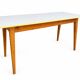 Large café table brasserie bistro Alsatian Art Deco Scandinavian wood