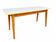 Large café table brasserie bistro Alsatian Art Deco Scandinavian wood