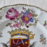 Exclusive 19th century French Lunéville porcelain plate, painted