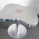 Stainless steel/agate/aluminum side table