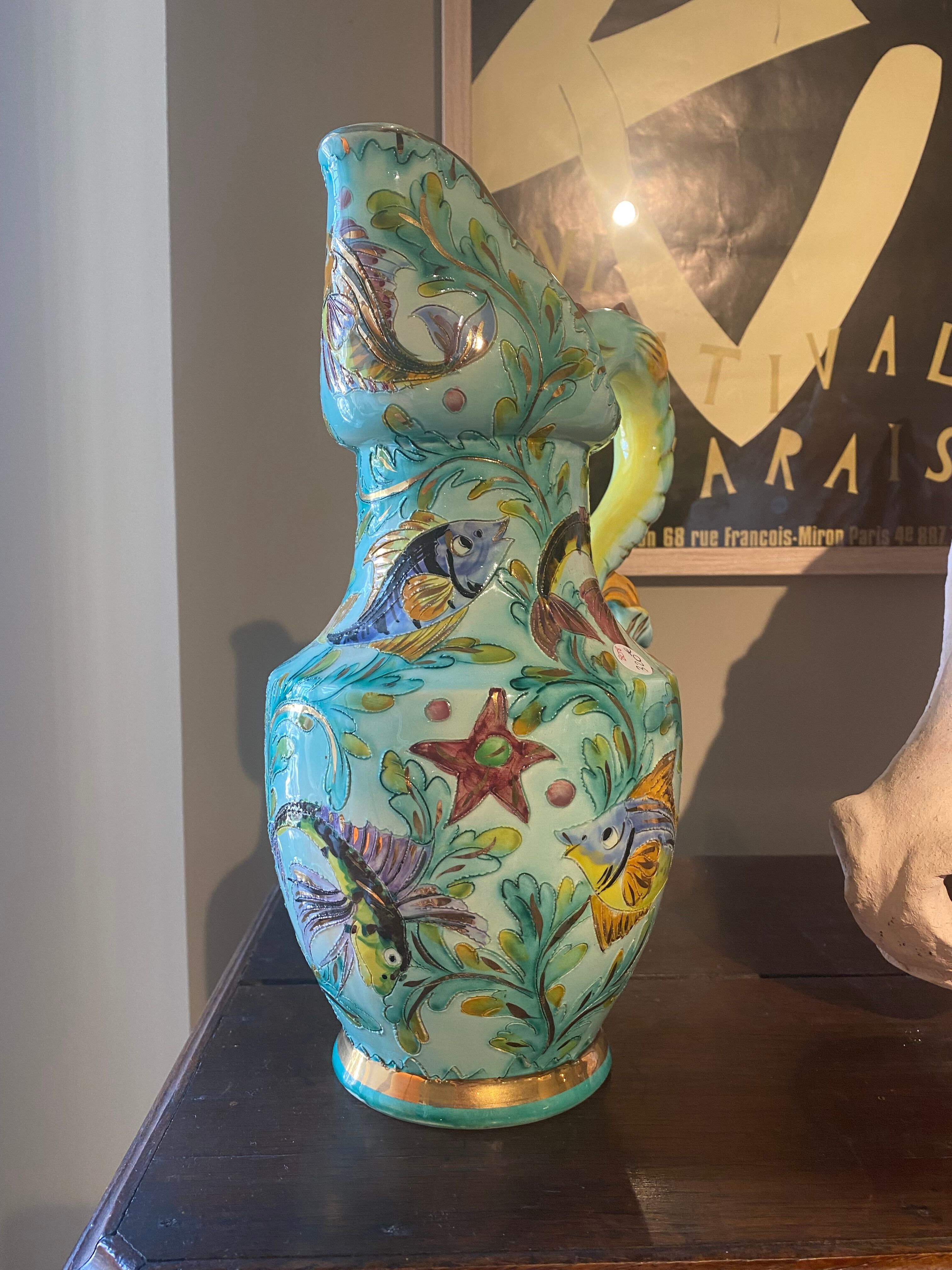 Vase Ceramic fish Monaco
