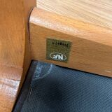Set of 4 Scandinavian elm gondola chairs
