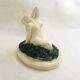 Mid-century Bathing Woman sculpture, ceramic piece.