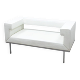 White leather sofa klöber