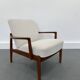 Vintage danish teak lounge chair, 1970s