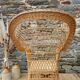 Fauteuil Emmanuelle en rotin vintage 1970