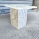 Table basse oeil italienne en marbre onyx, 1970