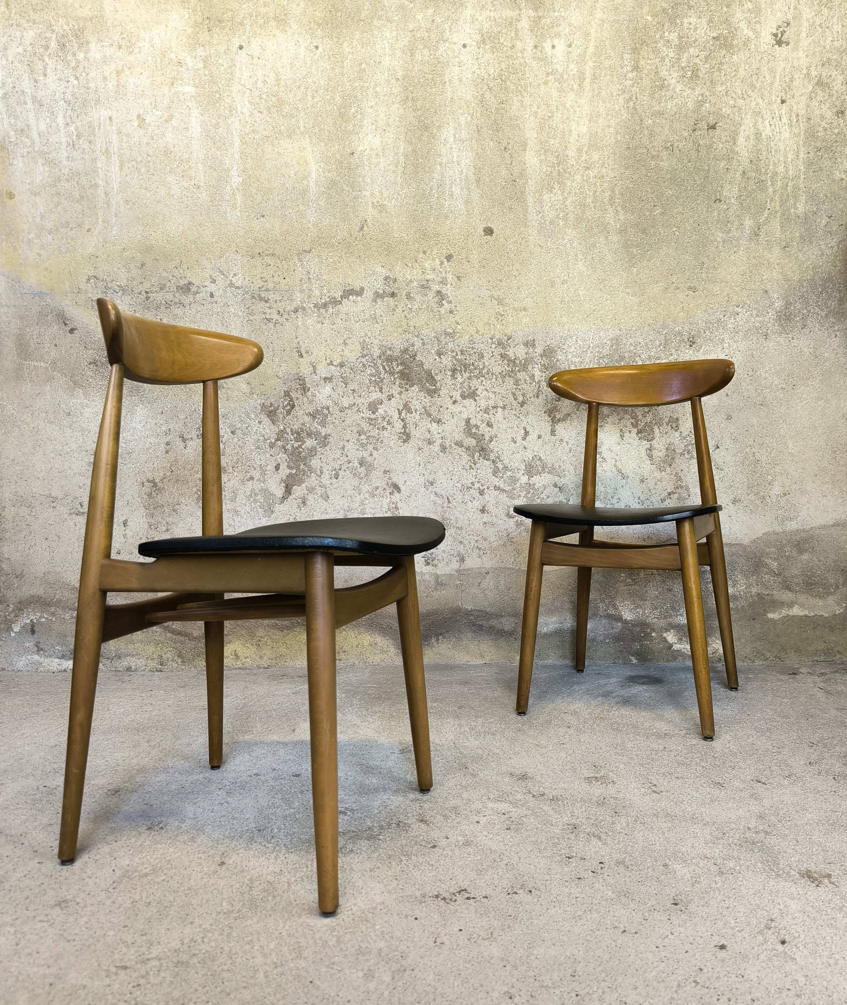 Pair of vintage Scandinavian chairs