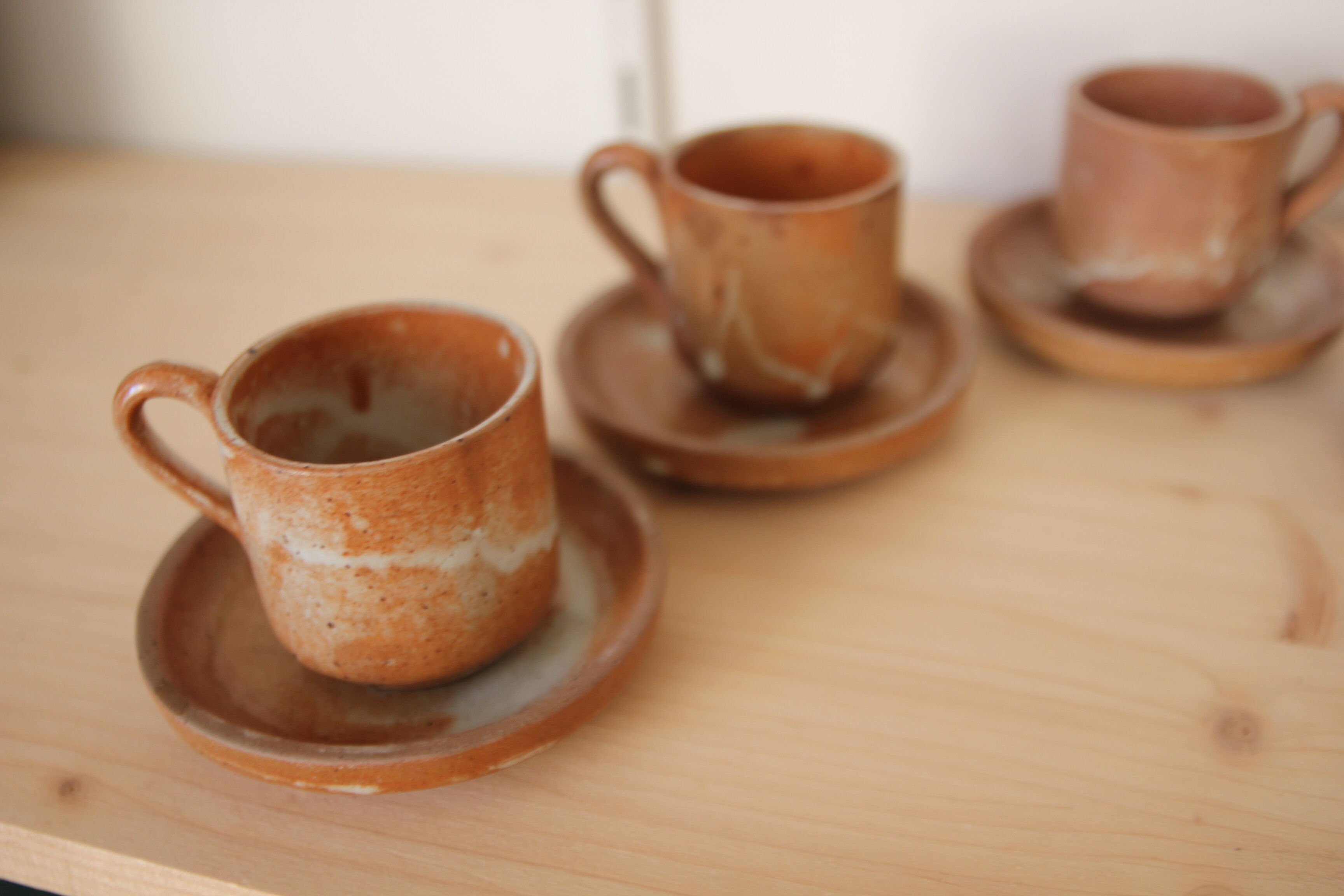 Set of 5 sandstone cups