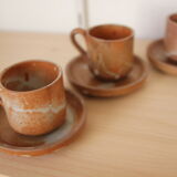 Set of 5 sandstone cups