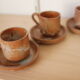 Set of 5 sandstone cups