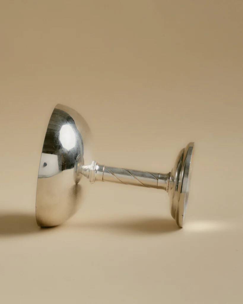 Set de 6 coupes à champagne en métal, années 1960