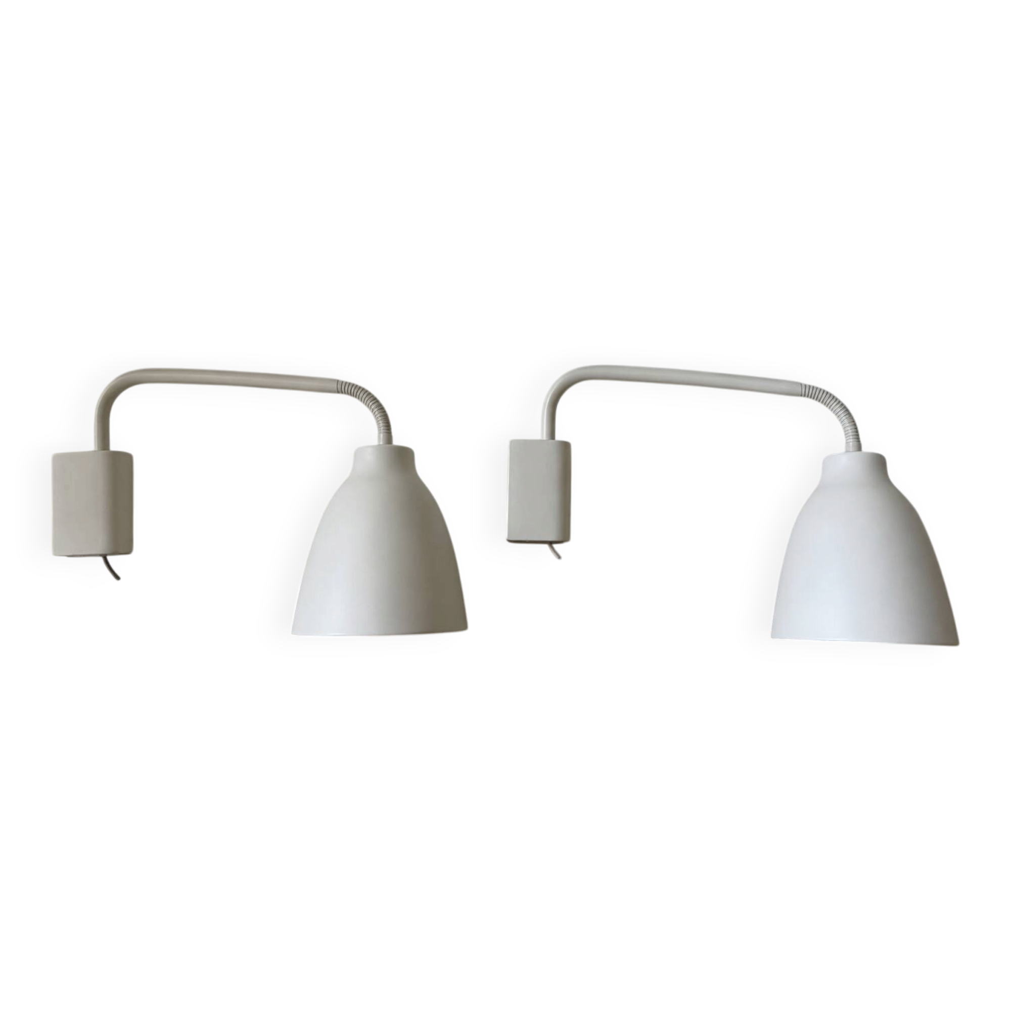 Lot de 2 appliques Fritz Hansen Caravaggio Read – Blanc – Design danois