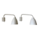 Lot de 2 appliques Fritz Hansen Caravaggio Read – Blanc – Design danois